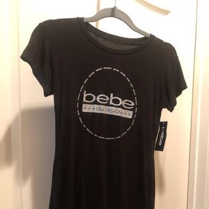Black Bebe logo shirt